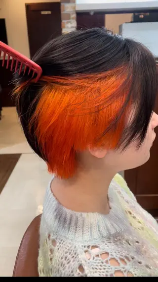 ショート 【溝の口の髪遊師🎨 】佐藤那都のヘアスタイル