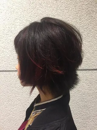 ショート カラー パーマ パーマスタジオ グレイス はやとのヘアスタイル