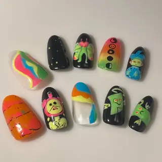 ネイル nano/きもかわ nail🐬🫧のネイルデザイン