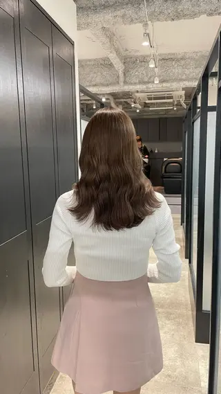 ミディアム SALOWIN 梅田所属・山口滉斗/美髪 縮毛矯正/髪質改善のヘアスタイル