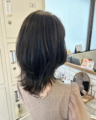 ミディアム カラー 🫧顔周りカット 🫧樫村優香のヘアスタイル