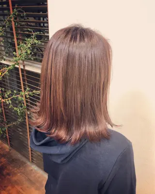 ミディアム カラー ヘアアレンジ ❣️倉敷❣️美髪 カラー能登一成のヘアスタイル