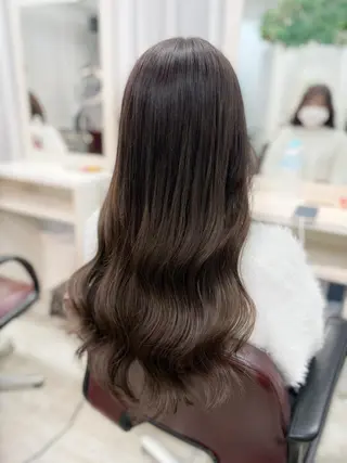 ロング カラー 韓国ヘア🤍髪質改善 🇰🇷AKANEのヘアスタイル
