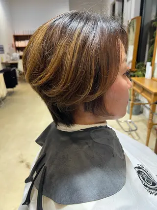ショート SRED所属・福島 滉希のヘアスタイル