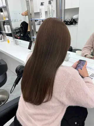 カラー 冬のトレンド美髪🪽 韓国ヘア🪽銀座のヘアスタイル
