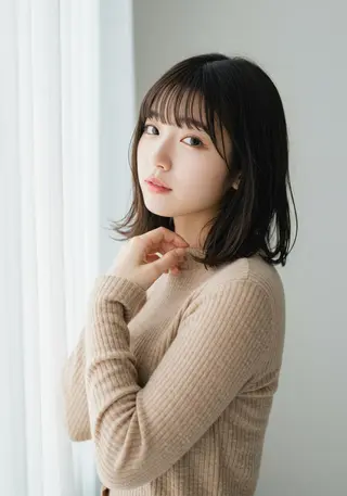 ミディアム 豊田 さくらのヘアスタイル