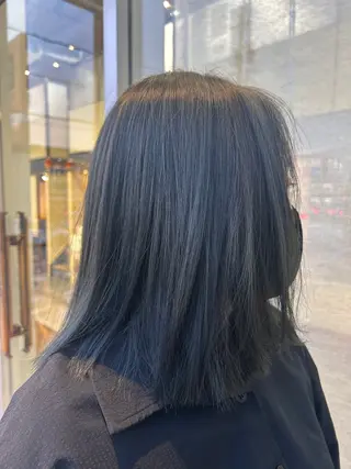 ミディアム カラー 井上 萌のヘアスタイル