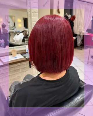 ミディアム カラー ヘアアレンジ 🦄ブリーチ💜エク ステ💜MIU🦄のヘアスタイル