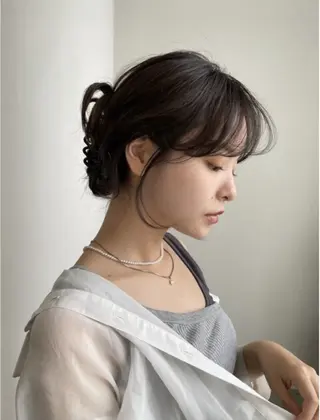 セミロング カラー 梅田/柔らかカラー/ オオハシ リナコのヘアスタイル