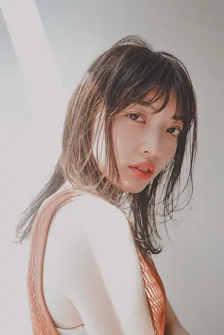 ミディアム ベージュカラー 新潟/万代/井上佑のヘアスタイル