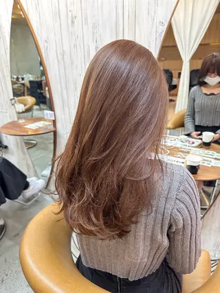 ロング カラー 縮毛矯正/髪質改善 ショートボブ/ともきのヘアスタイル