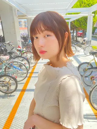 ミディアム CHAINON 木原崇了のヘアスタイル