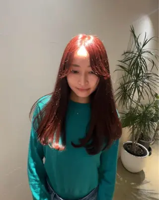 ロング カラー あゆみ︎︎✮／ 暖色カラー／博多のヘアスタイル