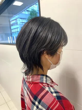 ミディアム 山下恋佳/矢場町/ ブリーチ/ショートのヘアスタイル