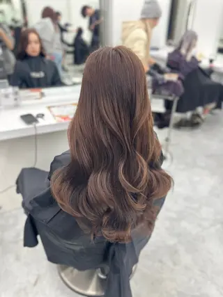 ロング カラー パーマ ヘアアレンジ メンズ キッズ ♥️韓国ヘア レイヤー♥️ゆりのヘアスタイル