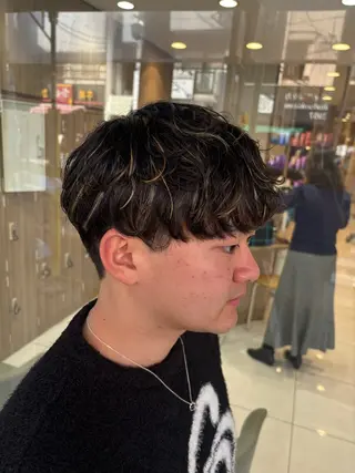 カラー パーマ メンズ 波巻き・カルマ パーマ特化/aoiのヘアスタイル