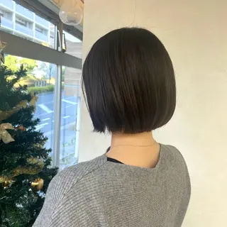 ミディアム 韓国/透明感カラー さなのヘアスタイル