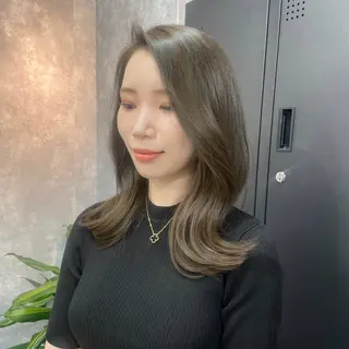 ミディアム カラー 宮城 ほのかのヘアスタイル