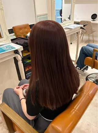 ロング カラー 岩崎 玲花のヘアスタイル