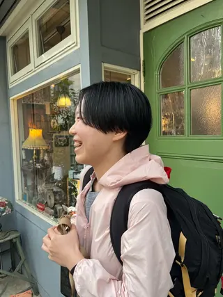 ショート 抜け感ショート パーマ/緒方椋のヘアスタイル