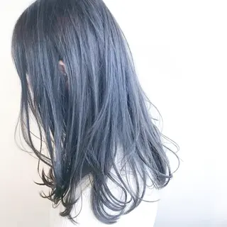 ロング カラー グランジヘア 無造作ヘアHYUGAのヘアスタイル