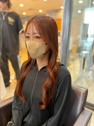 ロング カラー 艶カラー 藤澤さくらのマツエク・マツパデザイン