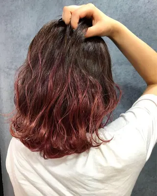 セミロング カラー ヘアアレンジ メンズ キッズ ネイル マツエク・マツパ GO TODAY SHAiRE SALON所属・透明感カラー🤎 ゆりのヘアスタイル