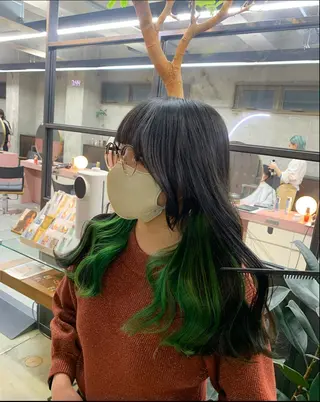 ミディアム カラー 日韓レイヤー🇰🇷 艶カラー/ナカネのヘアスタイル