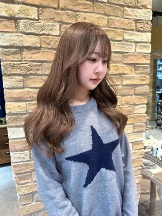 ロング カラー Loom by Sea 新宿所属・🖤レイヤー/艶髪/ 顔周りKaede🖤のヘアスタイル