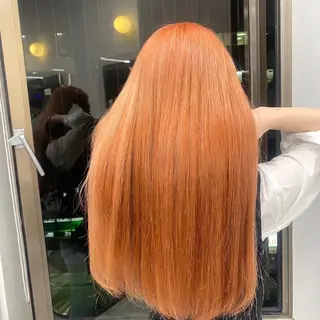 カラー 🍒レイヤーカット/ 暖色カラー🍒のヘアスタイル
