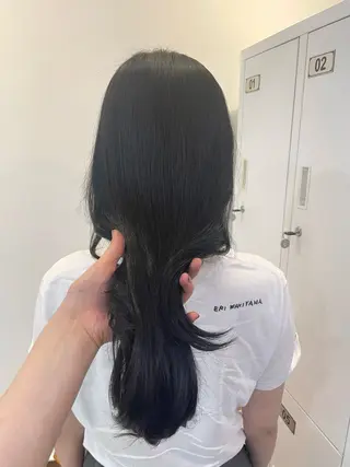 ロング カラー みやした もあのヘアスタイル