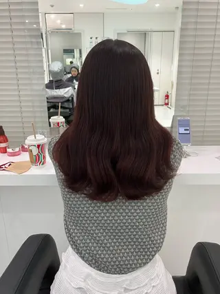 ロング カラー ヘアアレンジ 🫧透明感ラベンダー 似合わせ🫧あい🫧のヘアスタイル