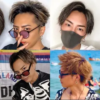 ショート メンズ 透け感•艶感カラー 池本　紘之のヘアスタイル