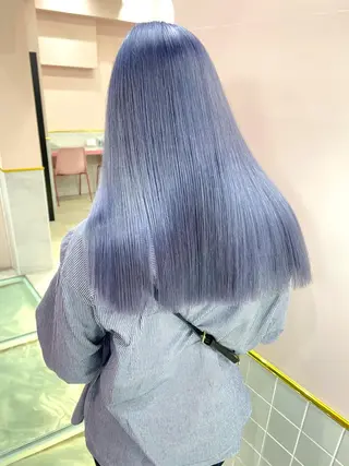 ロング カラー ヘアアレンジ 艶髪 🦋CON🦋のヘアスタイル