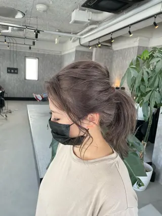 セミロング カラー ヘアアレンジ ALLEN hair 京橋店のヘアスタイル