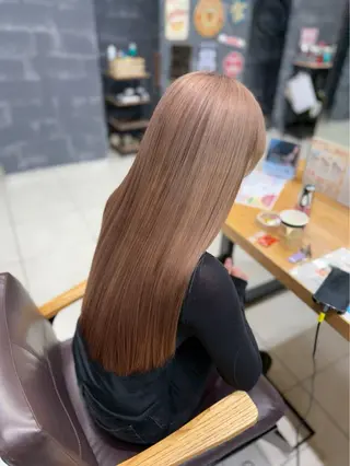 ロング カラー 🪼かえで🪼臼井 カラー/縮毛矯正のヘアスタイル