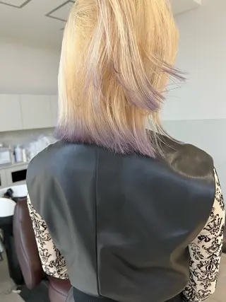ミディアム カラー レイヤー専門家 ダブルカラー修のヘアスタイル