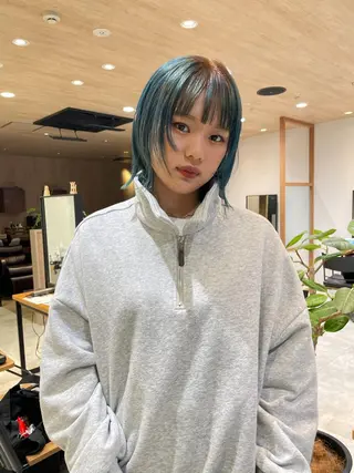 ショート カラー 似合わせ レイヤー須川のヘアスタイル