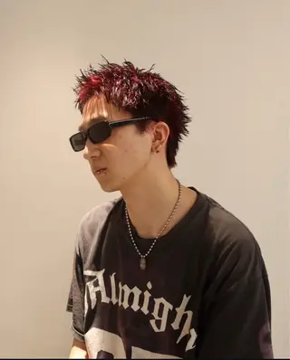 カラー メンズ 渋谷／メンズブリーチ メンズカラー／はるとのヘアスタイル