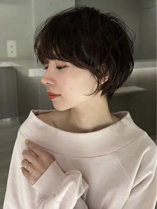 ショート メンズ特化 刈り上げない/金井のヘアスタイル