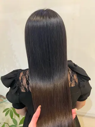 ロング ブリーチしない暖色 カラー🥀杉 優菜のヘアスタイル