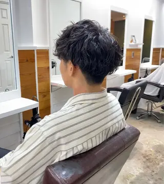 パーマ メンズ 🤎カット/ブリーチ /縮毛矯正/大宮🤎のヘアスタイル