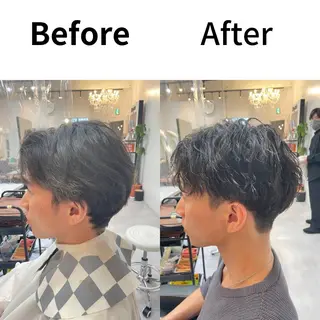 ショート 髪質改善× ハイライト溝江のヘアスタイル