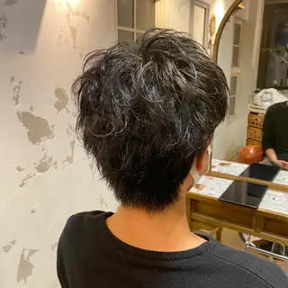 メンズ 韓国レイヤーカット 🇰🇷透明感カラーのヘアスタイル