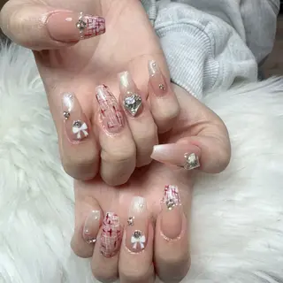 ネイル 🎀 Lemode ワンホンネイル🎀のネイルデザイン