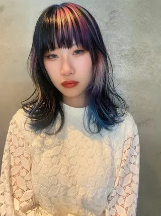 セミロング カラー nambu-GARDEN所属・上田 昂雅のヘアスタイル