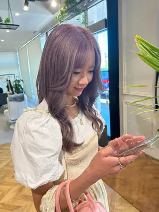 ロング カラー 透明感カラー🥣 yukihoのヘアスタイル