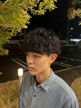パーマ メンズ 米谷 理玖のヘアスタイル
