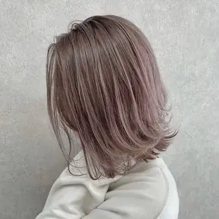 ミディアム 江坂エリア最安値◎ ブリーチ*土田のヘアスタイル