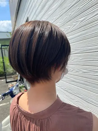 ショート 半田 知穂のヘアスタイル